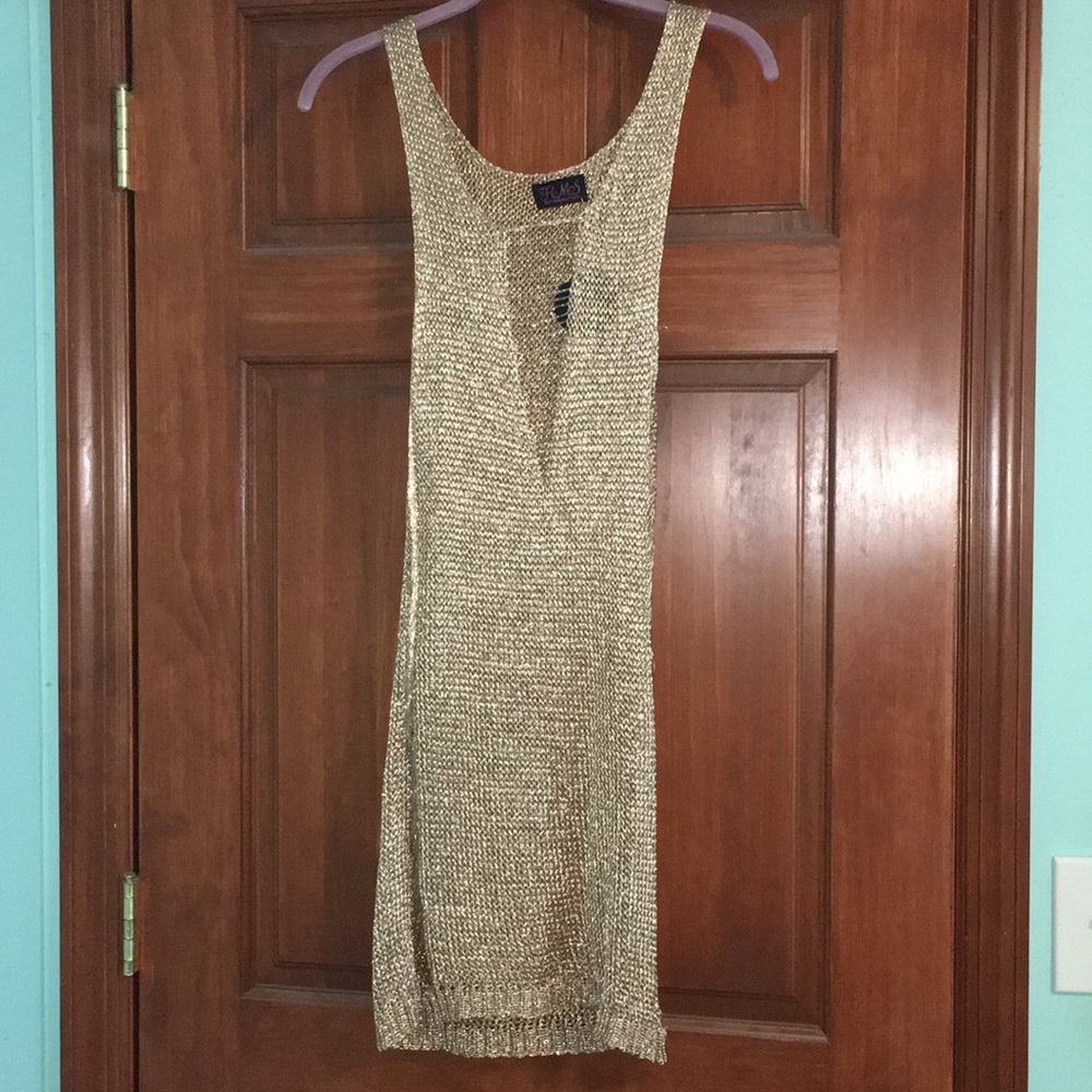 Rose gold bodycon dress